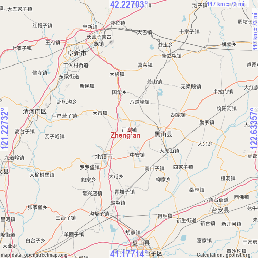 Zheng’an on map