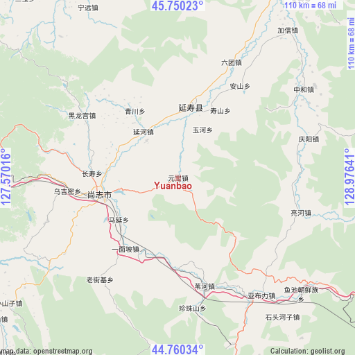 Yuanbao on map