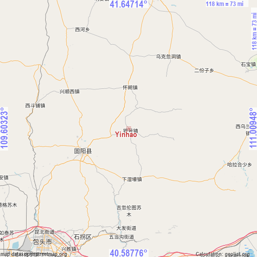 Yinhao on map
