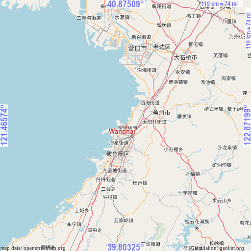 Wanghai on map