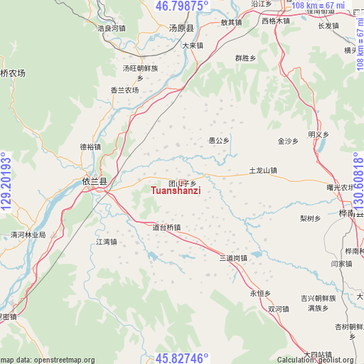 Tuanshanzi on map