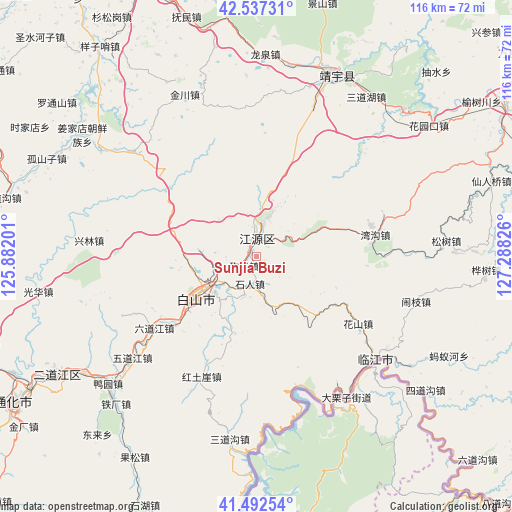 Sunjia Buzi on map