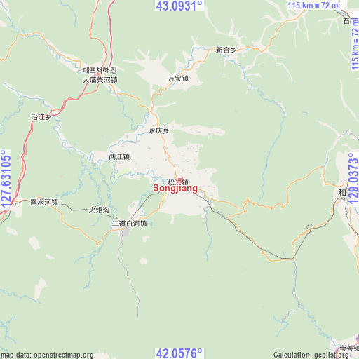 Songjiang on map