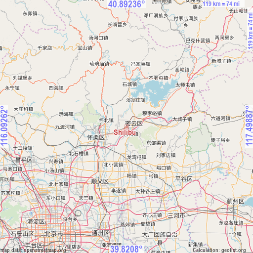 Shilibu on map