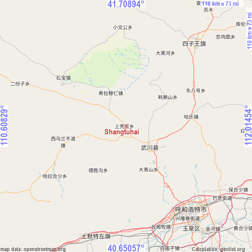 Shangtuhai on map