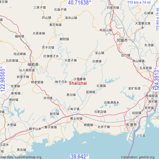 Shalizhai on map