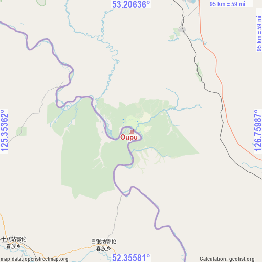 Oupu on map