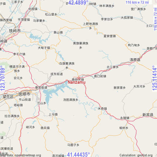 Nanzamu on map