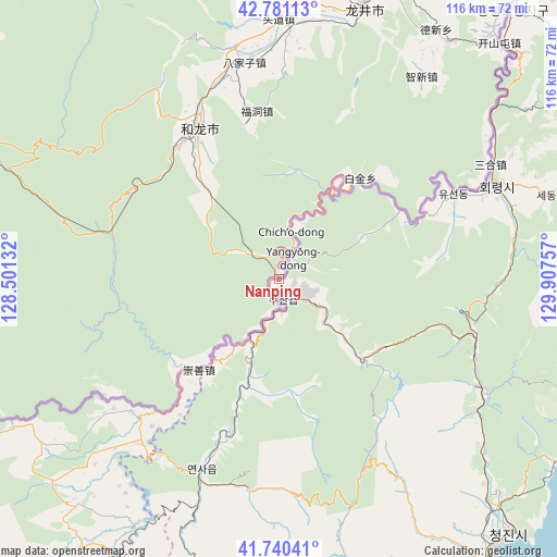 Nanping on map