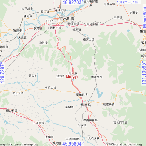 Mingyi on map