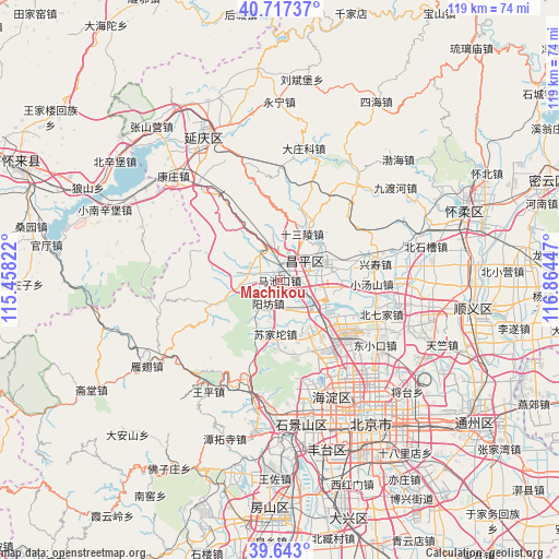 Machikou on map