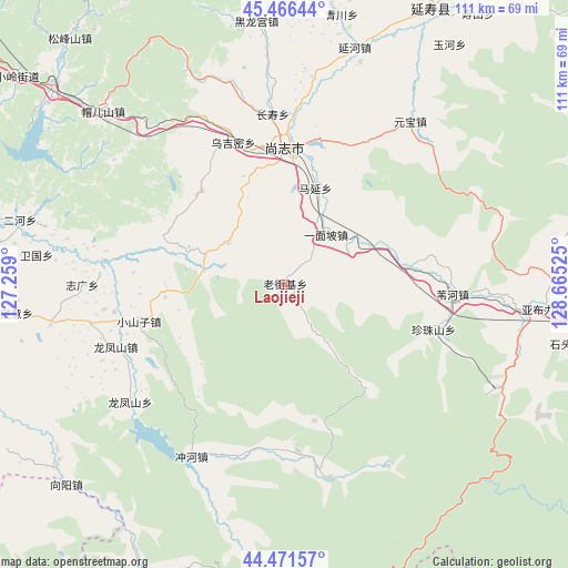 Laojieji on map