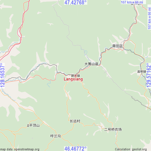 Langxiang on map