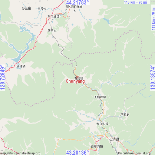 Chunyang on map