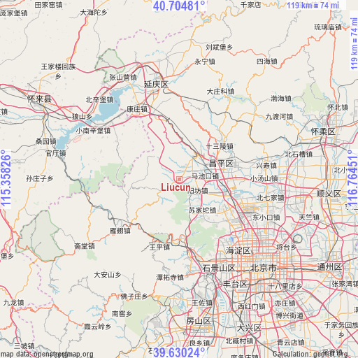 Liucun on map