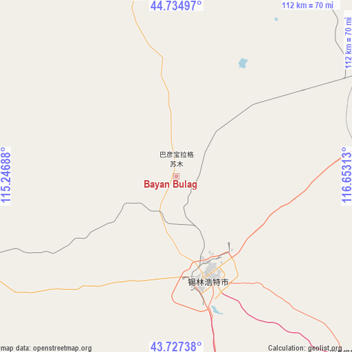 Bayan Bulag on map