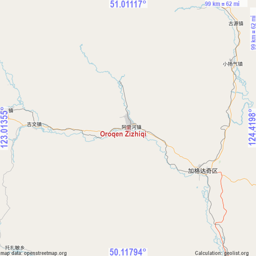 Oroqen Zizhiqi on map