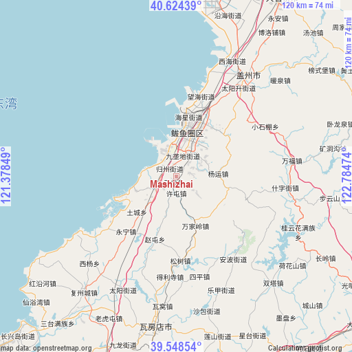 Mashizhai on map