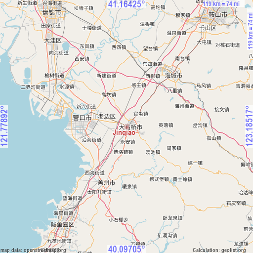 Jinqiao on map