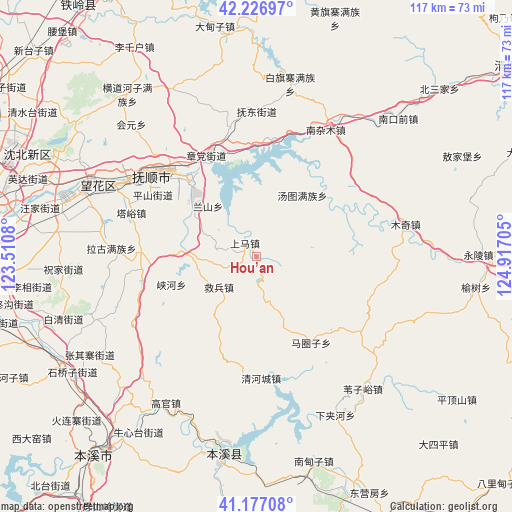 Hou’an on map