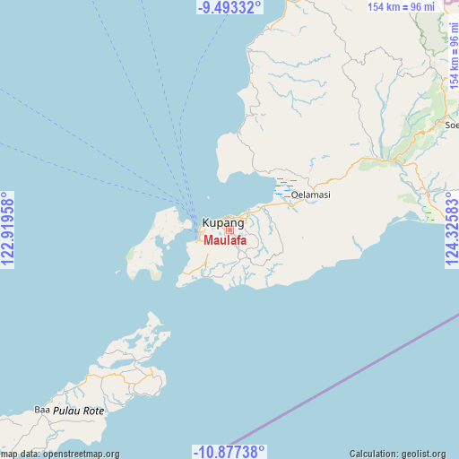Maulafa on map