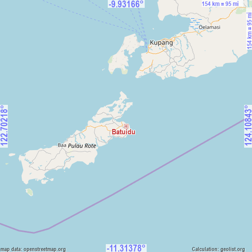 Batuidu on map