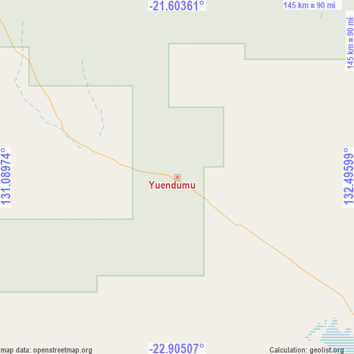 Yuendumu on map