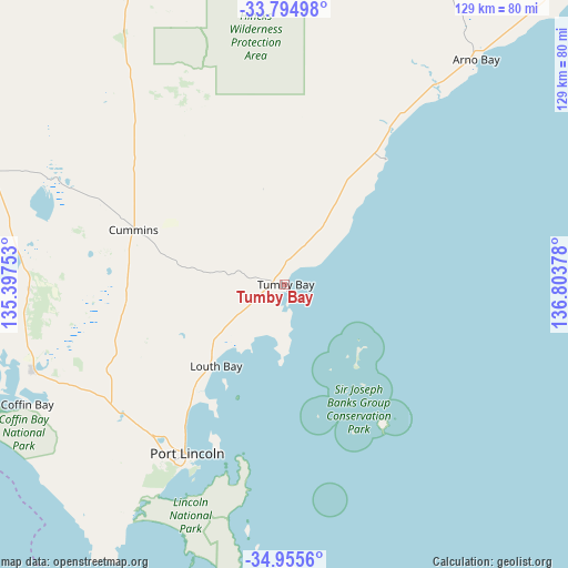 Tumby Bay on map