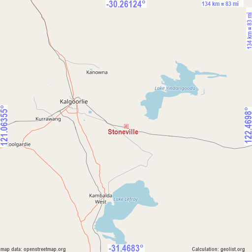 Stoneville on map