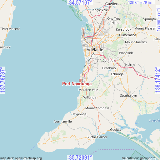 Port Noarlunga on map