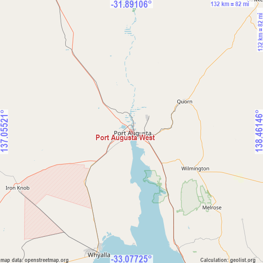 Port Augusta West on map