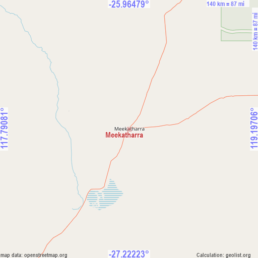 Meekatharra on map