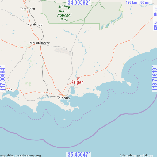 Kalgan on map