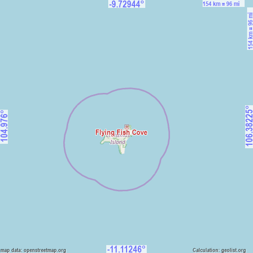 Flying Fish Cove on map