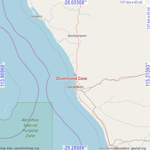Drummond Cove on map