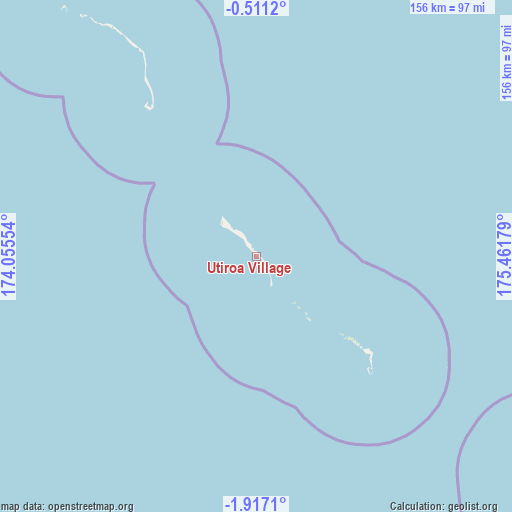 Utiroa Village on map