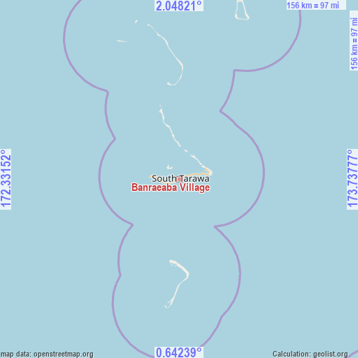 Banraeaba Village on map