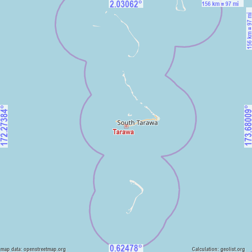 Tarawa on map