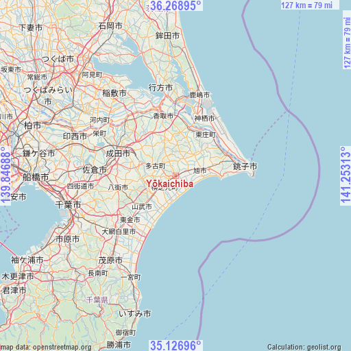 Yōkaichiba on map