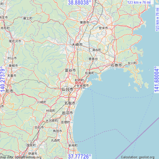 Rifu on map
