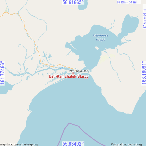 Ust’-Kamchatsk Staryy on map