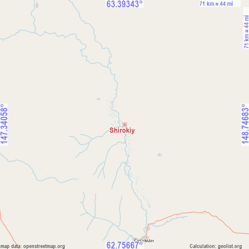 Shirokiy on map