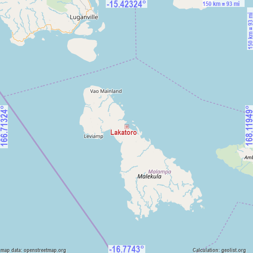 Lakatoro on map
