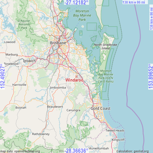 Windaroo on map