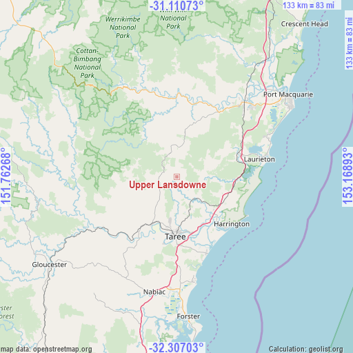 Upper Lansdowne on map