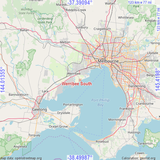Werribee South on map