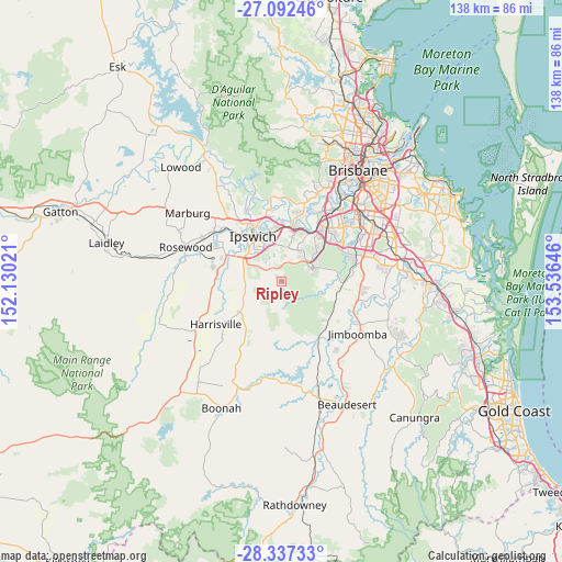 Ripley on map
