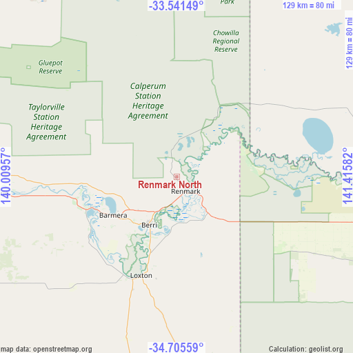 Renmark North on map