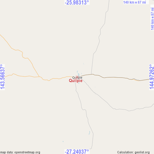 Quilpie on map