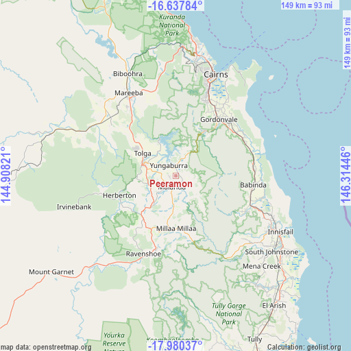 Peeramon on map
